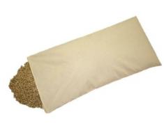 Bio Dinkelkissen mit Reißverschluß - Dinkelkopfkissen Dinkelspelzkissen Dinkelspreukissen mit Bio Dinkelspreu Dinkelspelz befüllt verschiedene Maße (40x60cm)