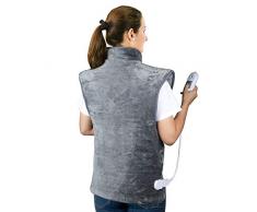 Heizkissen für Rücken Schulter Nacken, HailiCare 60 x 100cm Elektrisch Wärmekissen Heizdecke mit Abschaltautomatik und 3 Temperaturstufen zur Linderung von Rücken und Schulterschmerzen