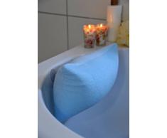 Luxus Badewannenkissen Farbe: blau mit Saugnäpfen Badewannen Kissen Nackenkissen mit Microperlen