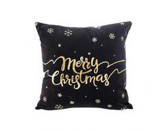 Weihnachten Kissenbezug Dekokissen Gold Rentier Sofa Kissenhuelle Haus Zimmer Platz Dekorative Fall Deko Sofakissen Kissenbezüge Wurfkissen Kissenhülle Bettwäsche Home Decor Weihnachtsdeko 45x45cm