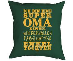 Geburtstagsgeschenk für Oma Kissenbezug Ich bin eine super Oma ...Enkeltochter Geschenk für die Oma Polster Sofakissen Couchkissen Weihnachten
