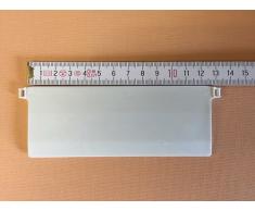 Jellinghaus Sonnenschutz Beschwerungsplatten Breite 127 mm Gewichte für Vertikaljalousie Lamellen Vorhang in weiß aus Kunststoff (10 Stück)