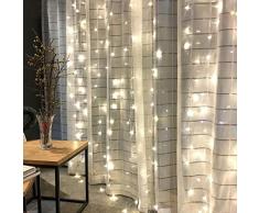 LED-Eiszapfenlampenschnur-Girlandenwasserfall 4.5 * 3m 300LEDs Hochzeitsfestdekoration-Streifenvorhang-Straßengirlande