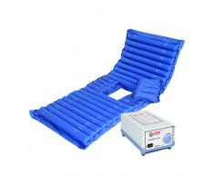 XJZHAN Einstellbare Pumpe Aufblasbare Matratzenauflage Anti-Dekubitus-Matratze wasserdichte Bettauflage,Blue,200x90cm