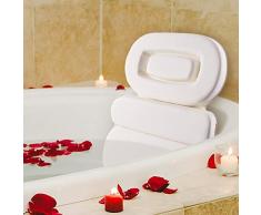 Badewannenkissen, 3-Panel Badewanne Spa-Kissen mit 7 Saugnäpfen, Badekissen Stützt Nacken, Schultern, Kopf 55x38cm
