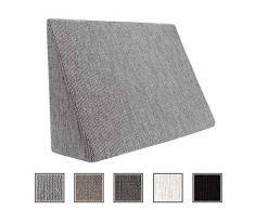 Der Fantastische Minikeil für Wohn- und Schlafzimmer, Lesekissen, Relaxkissen, Rückenlehne, Bauchkissen//Keilkissen zum Liegen und Sitzen (5 Farben zur Auswahl) (schwarzweiß meliert)