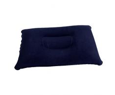 Baoblaze Camping Aufblasbares Kopfkissen Luftkissen Sitzkissen für Outdoor oder Indoor - 34x22cm Dunkelblau