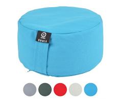 zenpower Meditationskissen Omnia - Yoga Kissen Sitzhöhe: 15cm - Yoga Kissen mit Buchweizenhaufenfüllung - Waschbarer Bezug 100% Dicke Baumwolle