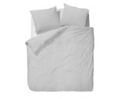 Marc OPolo Washed Linen Leinen-Bettwäsche 135x200 + 80x80 Silver