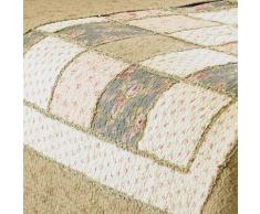 Riva Paoletti Tagesdecke Avignon Super King, Mehrfarbig (grün / gelb), 275 x 275 cm (274,3 x 274,3 cm Zoll)