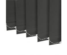 WXQIANG Terrasse/Tür/Fenster Vertikal-Lamellen, Lichtfilter Blackout Datenschutz Jalousie Vorhänge - Wohnzimmer, Schlafzimmer, Büro (Size : W80XH160CM)