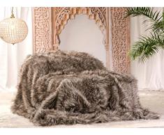 Wohnen & Accessoires Felldecke, Webpelzdecke Grizzly 150x200