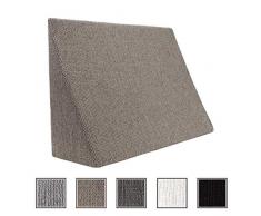 Der Fantastische Minikeil für Wohn- und Schlafzimmer, Lesekissen, Relaxkissen, Rückenlehne, Bauchkissen//Keilkissen zum Liegen und Sitzen (5 Farben zur Auswahl) (Hellbraun)