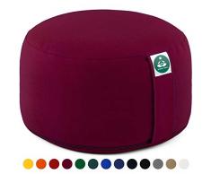 Present Mind Yogakissen Meditationskissen Extra Hoch - Sitzhöhe 20cm - Waschbarer Bezug aus Baumwolle