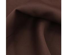 heimtexland ® 1 Paar Thermo- Verdunklungsgardinen Ösenschal isolierend verdunkelnd schalldämmend Blickdicht Gesund Wohnen Vorhang ÖKOTEX Gardine HxB 160x135 Schoko-Braun Typ139