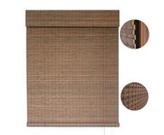 ABCWY Bambusrollos,Bambus Rollo Jalousine, Verdunkelungsvorhänge, Korrosionsschutz, Atmungsaktive Holzrollos, Mit Volant, Verschiedenen Größen Erhältlich (Breite X Höhe)