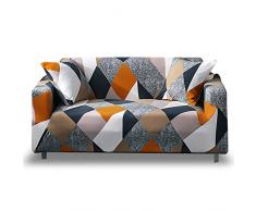 HOTNIU Elastischer Sofabezug Sofahusse 1 Sitzer Sofa Überwürf Stretch Sofabezüge Sesselbezug Couchbezug Muster Hussen für L Form Sofa Couch Sessel in Verschiedene Größe und Farbe, Pattern_mf