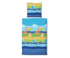 Biberna Feinbiber-Bettwäsche Zootiere 135x200 cm