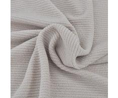 vidaXL Sofahusse Sofabezug Universal Sofabezüge Stretchhusse Polyester Rippstrick Beige