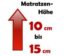 PROCAVE Matratzenbezug Frottee unversteppt 180 x 200 cm | Matratzen-Höhe 10-15cm | Matratzenschoner
