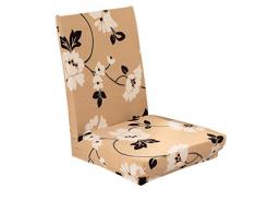 Unbekannt Kurze Abnehmbare Esszimmer Stuhl Stuhlabdeckung Huss Stuhlbezug Stuhlüberwurf Slipcover Strecken - Blume Blatt
