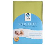 Bella Luna® Aquajersey Spannbetttuch für Wasserbetten, Boxspringbetten und Übergrößen, 180 - 200 x 200 - 220 cm, apfelgrün