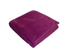 s.Oliver Kuscheldecke, Polyester, Purpur, 200 x 150 cm