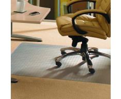 Floortex FC1175120EV Cleartex advantagemat Bodenschutzmatte aus Phthalatfreiem Vinyl für niederflorige Teppichböden bis 6 mm Florhöhe, rechteckig, 120 x 75 cm, transparent