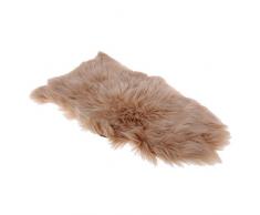 Sharplace Kunstfell Schaffell Teppich ca.40cmx60cm Bettvorleger Felldecke - Leichter Kaffee