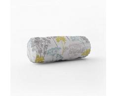 SCHÖNER LEBEN. Kissenhülle Studio G Blumen Gräser Mineral blau grün grau Verschiedene Größen, Kissenhüllen Größe:15x40cm (ØxB) Nackenrolle