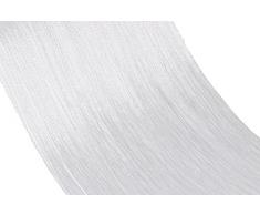 Victoria M Leonora Vorhang - Fadenvorhang 100 x 245cm, Weiss, 2er Pack
