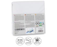Matratzenschoner 180 x 200 cm wasserdicht | Atmungsaktive Matratzenauflage 180/200 | Hygienischer Anti-Milben Matratzenbezug | Wasserundurchlässiger Matratzen-Schutz | Matratzen-Topper 180x200