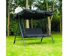 dDanke 190 x 132 x 15 cm 2- bis 3-Sitzer, wasserfest, UV-beständig, Schaukelauflage, Ersatz für Gartenschaukelstuhl