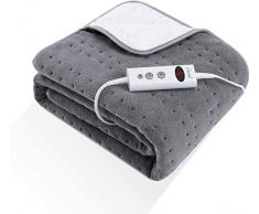Wärmeunterbett fürs Bett Schnellheizung, Elektrisch Heizdecken Abschaltautomatik mit 9H Optional, 10 Temperatursstufen, Waschbar, Matratzenheizung