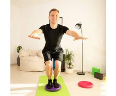 Relaxdays Balance Kissen, 140 kg Maximalgewicht, Balance Pad m. Luftpumpe, Ballsitzkissen mit Noppen, Fitness Kissen, mint-grün