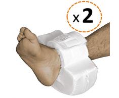 rtoPrime Fersenschoner Antidekubitus Pack 2 - Ekubitus Fersenschutz - Anti Dekubitus Fell - Fußstütze Kissen - Gesundheit und Körperpflege