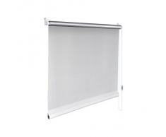Original Easy-Shadow Mini Klemmfix Thermo Rollo Stoffmaß Breite 30 x 130 cm Höhe - WEISS Thermo Rückseite ALU lichtundurchlässig Verdunkelung Verdunkelungsrollo Kettenzugrollo Seitenzugrollo Mini-Rollo mit Kettenzug und Aluminium