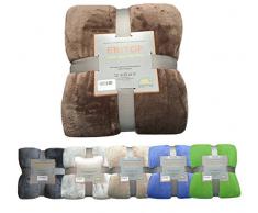 Ebitop Wohndecke, Kuscheldecke, Microfaser Flanell Kuscheldecke Plüschig, Kaschmir Touch Premium Kuscheldecke, Tagesdecke, Wohndecke, Sofaüberwurf Komfortdecke (Dunkelbraun, 220x240cm)