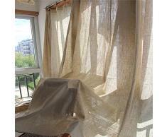 JIAOXM Halbverdunkelungsvorhänge, Leinenvorhänge, hochwertige isolierte Vorhänge für Wohnzimmer/Schlafzimmer/Hotel/Café, 1 Panel,300×270cm(118×106inch)