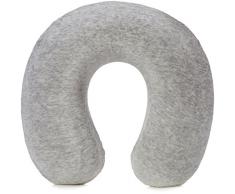 AmazonBasics - Nackenkissen aus Memoryschaumstoff, Grau