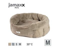 JAMAXX Hunde-Körbchen Flauschig Weich, Hundebett Waschbarer Bodenkissen Bezug, Dicke Weiche Polsterung, PDB2082 (M) 85x70 braun