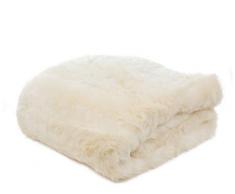 Gözze Edle Felloptik Wohndecke, Design Eisbär, Weiß, 40076-150200