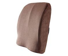 LPQSY Rückenkissen,Lendenwirbelstütze, Lendenkissen, Rollstuhlkissen Mit Straps Kissen Stuhl Rückenstütze Entlasten Zurück Ischias Und Steißbein Schmerz (Farbe : Brown)