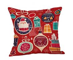 Cloodut Weihnachts Kissenbezüge und Kissenhüllen mit – weihnachtliche Dekokissen-Bezüge und Sofakissen-Bezüge mit Weihnachtsmotiven