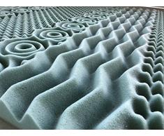 DaMi 3D Kaltschaum Topper 6 cm in H2 | Matratzenauflage atmungsaktiv für Allergiker | Anti Schwitzen | Keine Kuhlenbildung | Made in Germany (180x200 cm)