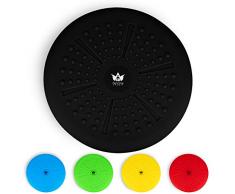 ZenBalance Plus Balancekissen, orthopädisches Sitzkissen, Luftkissen für aufrechte Haltung, Reha-Sport, Balancetraining & Krafttraining, inkl. Pumpe, E-Book & Workout-Guide, 33 cm (Schwarz)