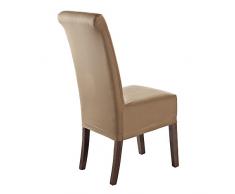 SCHEFFLER-HOME Marie wasserabweisende Stuhlhusse, Stretch-Stuhlbezug mit Lotus Effekt, Fleckschutz, elastische moderne Husse, Dekoration Stuhl-Abdeckung aus Elastik-Stoff mit Gummiband für universelle Passform, bi-elastic Spannbezug,