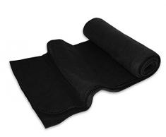 Betz Fleecedecke Kuscheldecke Wohndecke Farbe schwarz Größe 130x170 cm Qualität 220 g/m²