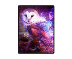 YISUMEI - 150 x 200 cm Decke - Eule Fleecedecke,Kaschmir-Gefühl Kuscheldecke Geeignet für Bett oder Sofa