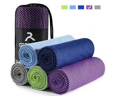 arteesol Mikrofaser Handtuch Handtücher für Sport Fitness Sauna Microfaser Badetuch, Reisehandtuch schnelltrocknend & saugstark (52 * 100cm, Lila)
